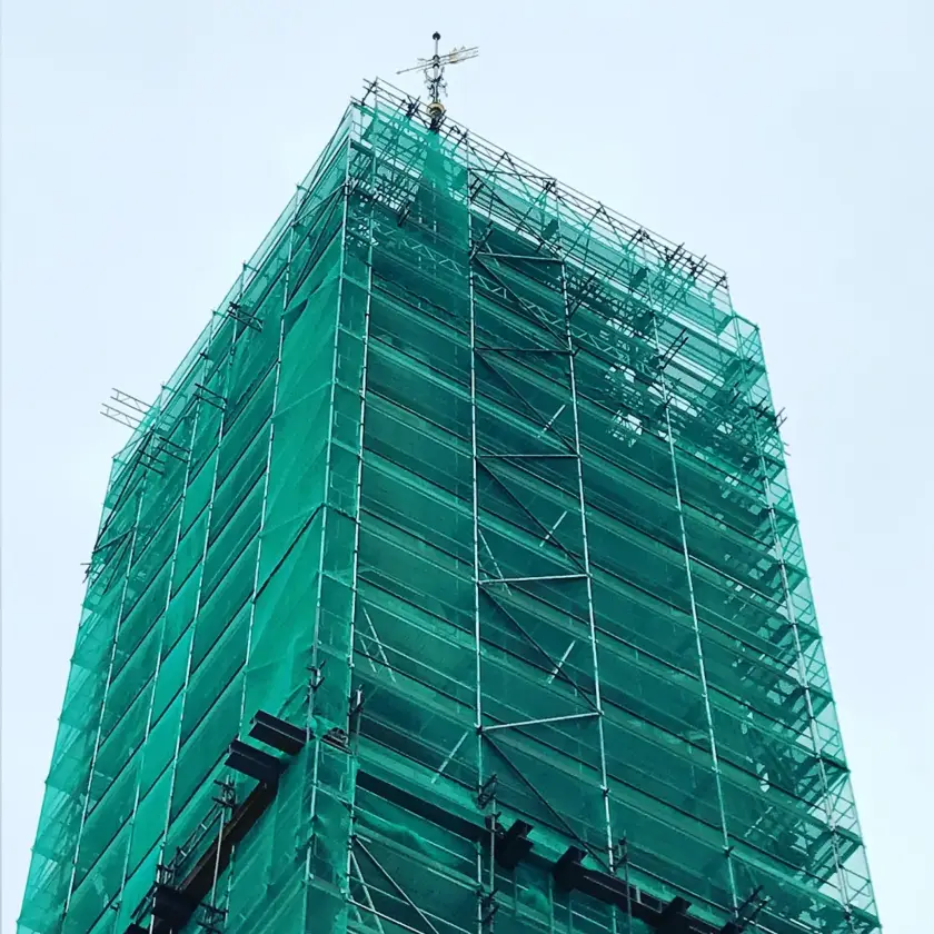 andamio rehabilitación de fachada.