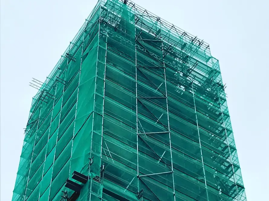 andamio rehabilitación de fachada.